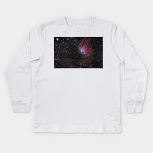 Deep space: Flaming Star Nebula (IC 405) Kids Long Sleeve T-Shirt